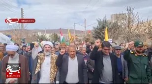 شکوه حضور مردم دیباج در راهپیمایی روز قدس