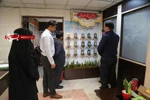 رونمایی از تمثال مبارک شهدای منسوبین به همکاران  منطقه ۱۰