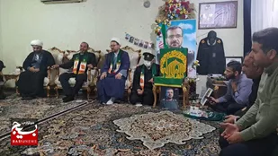 دیدار خادمین حرم رضوی با خانواده سردار شهید &laquo;حاج عبدالرسول فتحی&zwnj;نیا&raquo; در گتوند