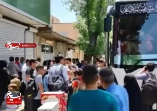 اعزام دانش آموزان فعال فرخشهر به مشهد مقدس+فیلم