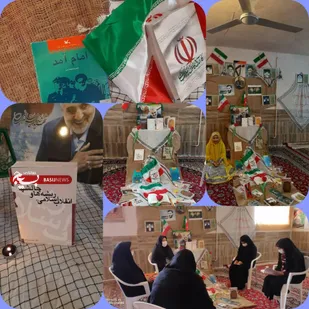 برگزاری نمایشگاه کتاب به همراه قصه گویی نوجوانان درموردانقلاب