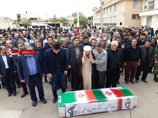 پیکر جانباز شهید دکتر عباس یوسفی در کاشان تشییع شد