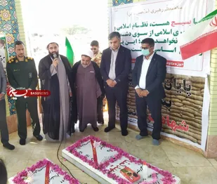 مزار مطهر شهدای گمنام شهرستان سیریک گلباران شد