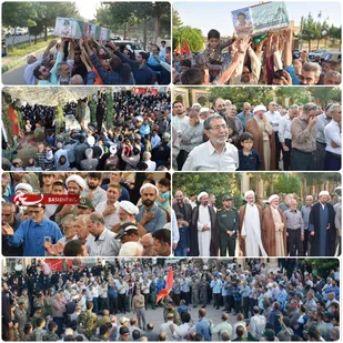 استقبال از شهید دانش آموز حسین امینیان در شاهرود