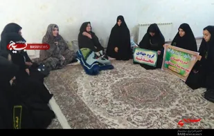دیدار گروه جهادی پایگاه محدثه بهار با خانواده شهید &laquo;طلایی&raquo;