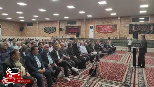 تجلیل از یادگاران دفاع مقدس در حسینیه ثارالله امیدیه