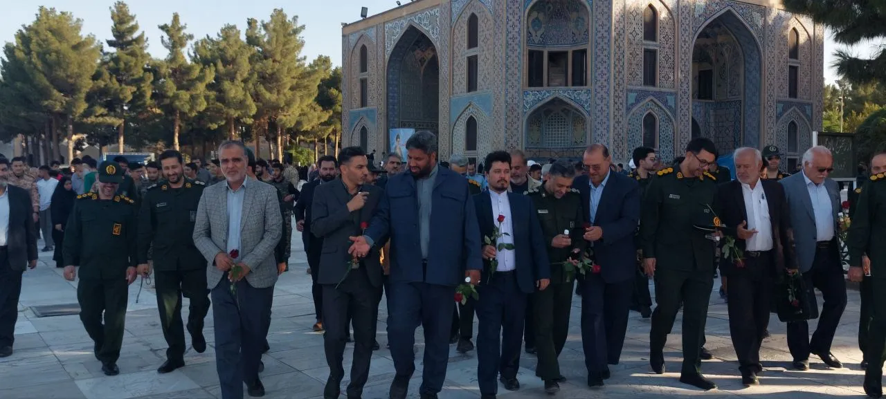 مراسم غبارروبی مزار شهدا خواجه ربیع مشهد