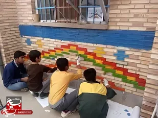 تلاش بسیجیان برای شاداب سازی ۱۴۰ مدرسه استان مرکزی در طرح "شهید عجمیان"
