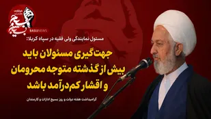 جهت&zwnj;گیری مسئولان باید بیش از گذشته متوجه محرومان و اقشار کم&zwnj;درآمد باشد