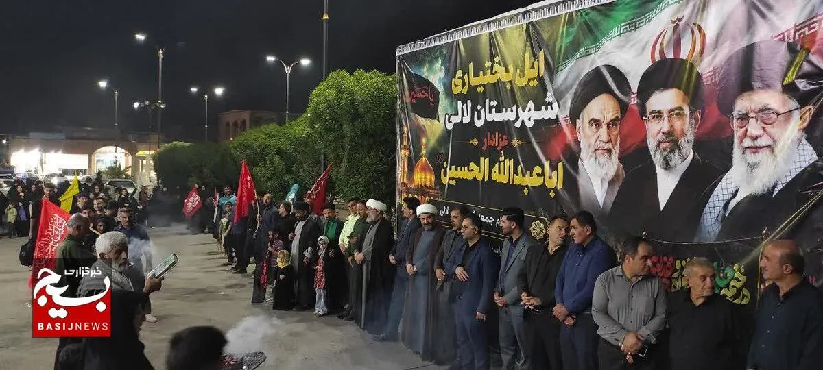 لالی درمسیر کربلا/شکوه بدرقه کاروان ۹۵ نفره به همت بسیج ادارات و گروه جهادی محبان اهل‌بیت (ع)