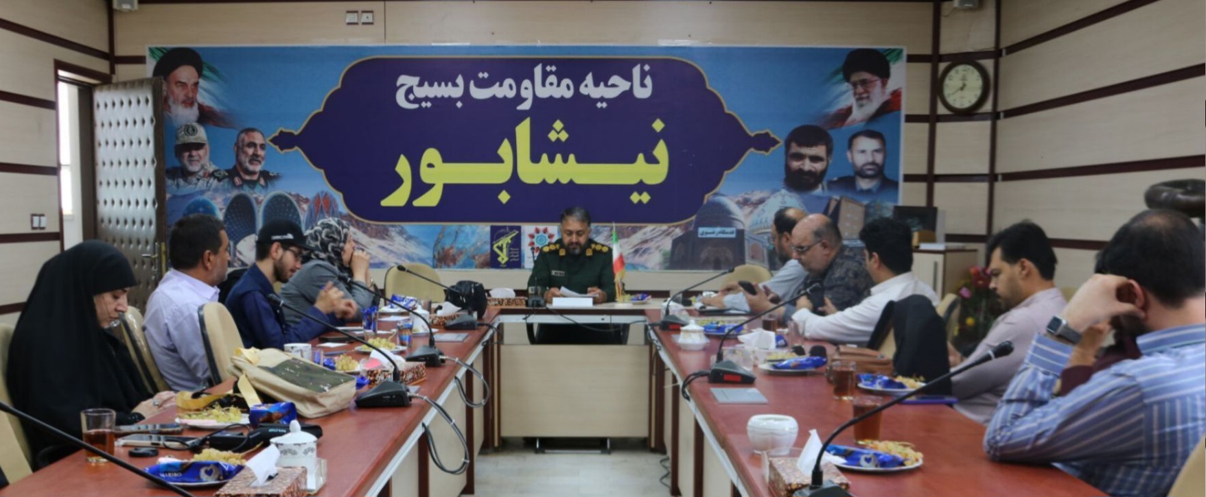 طنین شعار «لبیک یا خامنهای» در دیار سلسلهالذهب؛ ۱۴۱۷ برنامه حماسی برای گرامیداشت هفته دفاع مقدس در نیشابور اجرایی میشود طنین شعار «لبیک یا خامنهای» در دیار سلسلهالذهب؛ ۱۴۱۷ برنامه حماسی برای گرامیداشت هفته دفاع مقدس در نیشابور اجرایی میشود