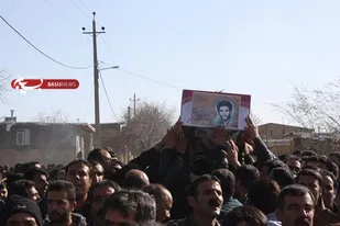 تشییع و خاکسپاری پیکر مطهر شهید جابر شیرزادی در ملایر