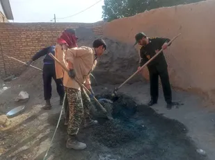 جهاد خدمت&zwnj;رسانی بسیجیان اراکی در هوای گرم