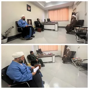 دیدار فرمانده سپاه الغدیر استان یزد با رئیس سازمان بسیج اساتید، طلاب و روحانیون کشور