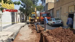 اجرای طرح زون بندی و بازسازی 840 متر از شبکه توزیع آب قیام دشت