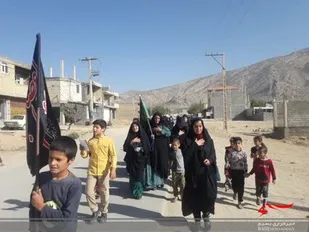 پیاده روی بسیجیان شهرک فجر لردگان