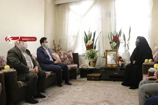 دیدار فرماندار  شهرستان ری با خانواده   دانش آموز شهید رضا مصطفوی قشلاق