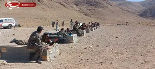برگزاری کلاسهای آموزشی و میدان تیر به منظور ارتقای سطح آمادگی نظامی بسیجیان گردان
