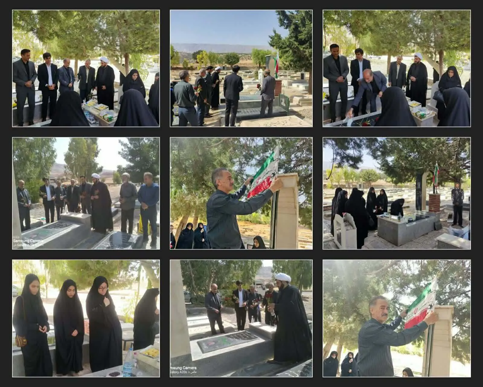 تجدید میثاق  حوزه دانش اموزی با شهدای شهرستان بدره