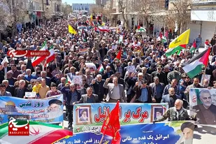 حضور حماسی مردم ولایی کبودراهنگ در راهپیمایی روز جهانی قدس