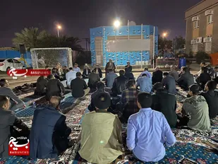 ضیافت افطاری و محفل قرآنی در گردان انشراح شهرستان امیدیه