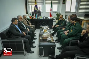 دیدار مدیرکل صدا و سیمای مازندران با فرمانده سپاه کربلا