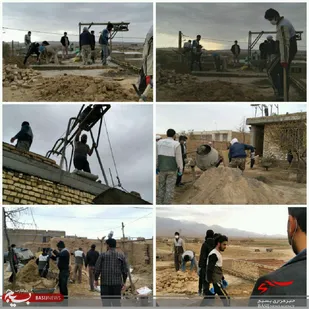 اردوی جهادی در روستای قاسم آباد اسفراین