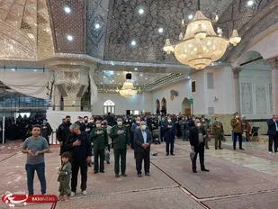 حضور مسئئولان شهرستان ری در مراسم خاکسپاری فرزند امیر پوردستان