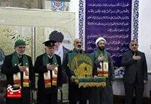 تجلیل از خادمان حامل پرچم متبرک رضوی در اهواز