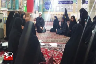 سرکشی مسئول تعلیم و تربیت سپاه ناحیه ملایر از حلقات صالحین پایگاه عطیه