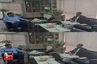 دیدار فرماندار شهرستان کنارک با مدیرعامل شرکت آب و فاضلاب استان سیستان و بلوچستان با محوریت رفع مشکلات آبرسانی