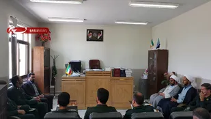 دیدارشورای فرماندهی ناحیه مقاومت بسیج نایین با دادستان وریاست دادگستری