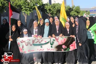 رزمایش گردان کوثر و راهپیمایی حجاب و عفاف در اشتهارد برگزار شد+تصاویر