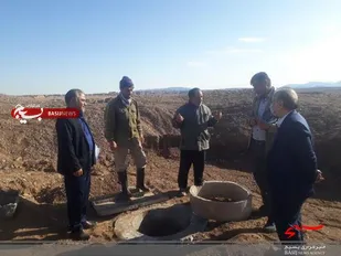 بازدید مسئولین قرارگاه سیدالشهدا(ع)  از قنوات شهرستان خوروبیابانک