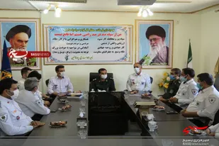 دیدار جمعی از پرسنل اورژانس پیش بیمارستانی فامنین با فرمانده سپاه ناحیه