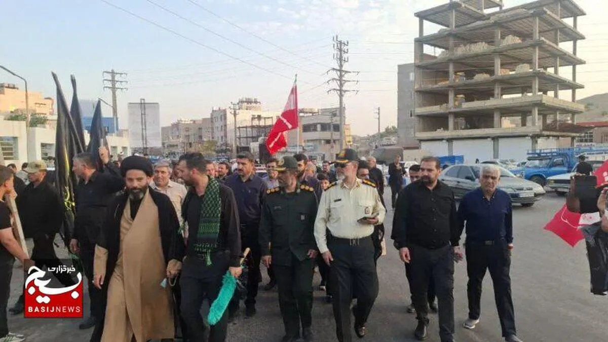 راهپیمایی جاماندگان اربعین حسینی(ع) در مسجدسلیمان برگزار شد
