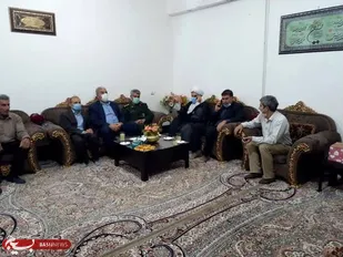 دیدار فرمانده ساحیه دره شهر با خانواده های شهدا مفقود الاثر دره شهر