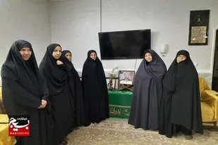 ديدار ودلجويى از بانوى مقاوم،مادر شهيد بزرگوار محمود عارفى،توسط خواهران بسیجی