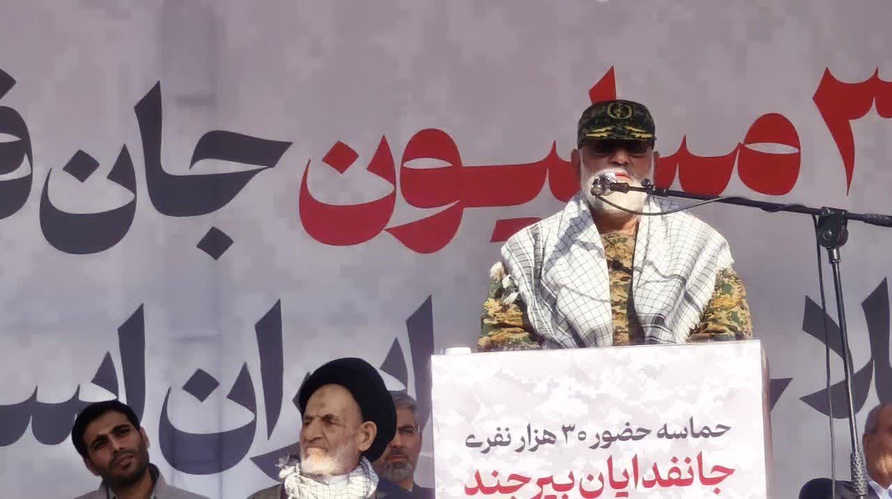دشمن در همه میدانها برای شکست انقلاب ناکام مانده است/آمادگی جانفدایان، محاسبات دشمن برای حمله زمینی را برهم میزند/با اتحاد ملت و رهبری هوشمند، مسیر پیروزی ادامه مییابد دشمن در همه میدانها برای شکست انقلاب ناکام مانده است/آمادگی جانفدایان، محاسبات دشمن برای حمله زمینی را برهم میزند/با اتحاد ملت و رهبری هوشمند، مسیر پیروزی ادامه مییابد