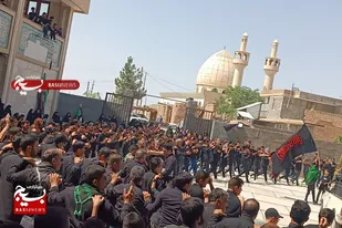 مراسم عزاداری روز عاشورا در روستای حسن آباد دامغان