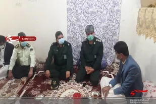 دیدار و تجلیل از خانواده شهید بارانزهی در شهرستان سیب و سوران