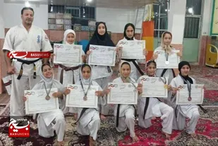 ۹ مدال رنگارنگ حاصل تلاش قهرمانان کوچک کاراته&zwnj;کای روستای ابدال&zwnj;آباد در نصرآباد تربت جام