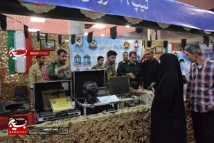 بازدید مسئولین سپاه انصارالحسین(ع) همدان از نمایشگاه فرهنگی حاشیه &laquo;فصل شیدایی&raquo;