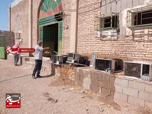 رزمایش تعمیر وسرویس کولرگازی توسط جهادگران درشوشتر