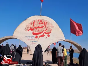 بازدید و زیارت کاروان راهیان نور کرج در یادمان شهدای طلاییه