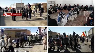 بزرگداشت هفتمین روز شهادت شهید طاهر زمانی در شهرک میهه