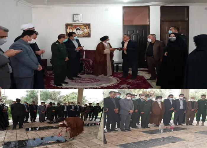 دیدار وتجلیل از خانواده شهدای فرهنگی دهلران