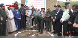 کلنگ زنی احداث خانه های مددجویان کمیته امداد در انگوت