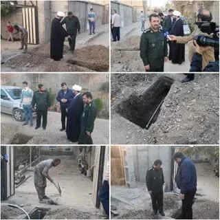 بازدید فرمانده سپاه و امام جمعه پیشوا از روند حفر چاه آب آشامیدنی در روستای شوران/ بهره برداری تا پایان سال
