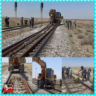 نوسازی خطوط ریلی و توسعه خدمات ایستگاهی در راه&zwnj;آهن شمال&zwnj;شرق (۱) آغاز شد
